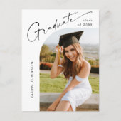 Moderne foto afstuderen partij uitnodiging (Voorkant)