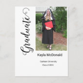 Moderne foto Afstuderen Uitnodiging BBQ (Voorkant)