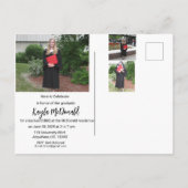 Moderne foto Afstuderen Uitnodiging BBQ (Achterkant)