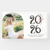 Moderne Foto Arch Afstudeerfeest Spandoek (Horizontaal)