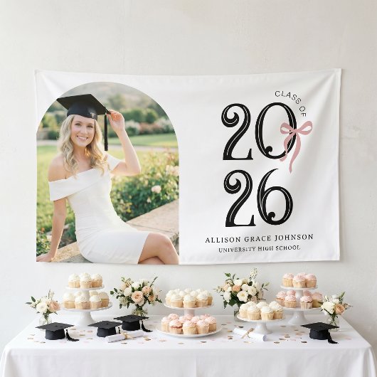Moderne Foto Arch Afstudeerfeest Spandoek