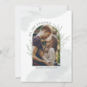 Moderne foto-archiefbezigheid save the date (Voorkant)