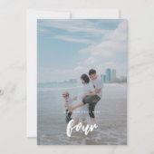 Moderne foto Baby komt binnenkort Aankondiging (Voorkant)