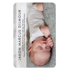 Moderne foto-Baby Naam Stat Newborn-baby Magneet