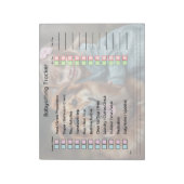 Moderne Foto Babysit Tracker Takenplanner Notitieblok (Linkerzijde)