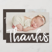 Moderne foto Baptisme Hartelijk dank Bedankkaart (Voorkant / Achterkant)