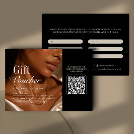 Moderne foto beauty QR-code cadeaubon