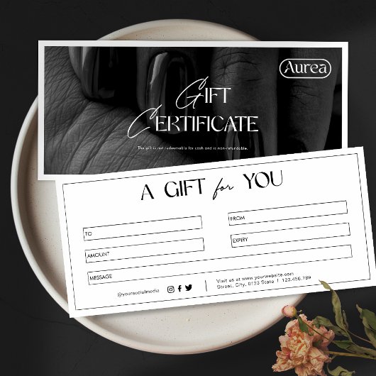 Moderne Foto Beauty Salon Cadeaukaart