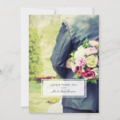 Moderne foto bedankkaart (Voorkant)