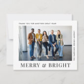 Moderne foto Bedrijf Kerstmis Feestdagenkaart (Voorkant)