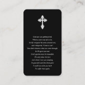 Moderne foto begrafenis gebed contactkaartje (Achterkant)