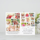 Moderne foto Begrafenisprogramma voor vrouwen (Staand voorkant)