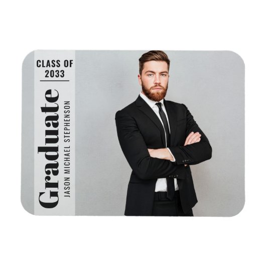 Moderne foto bekleding eenvoudige afstudeerder aan magneet (Horizontaal)