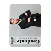 Moderne foto bekleding eenvoudige afstudeerder aan magneet (Verticaal)