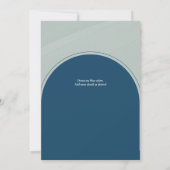 Moderne foto bespaart de Dates Wedding Kaart (Achterkant)