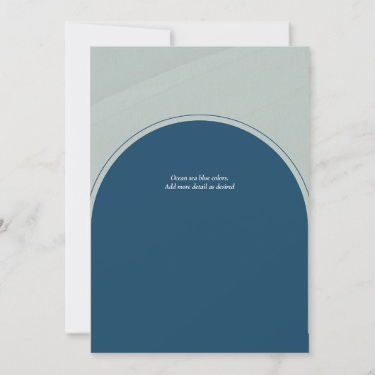 Moderne foto bespaart de Dates Wedding Kaart (Achterkant)