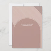 Moderne foto bespaart de Dates Wedding Kaart (Achterkant)