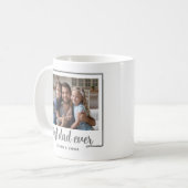 Moderne foto Best Dad Ever-script Koffiemok (Voorkant links)