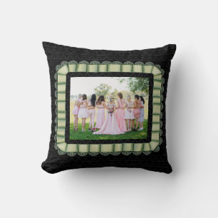 Moderne foto Best Friends Bridal Lace Light Green Kussen