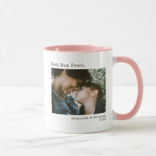 Moderne foto Beste mam ooit schrijfmachine koffie Mok