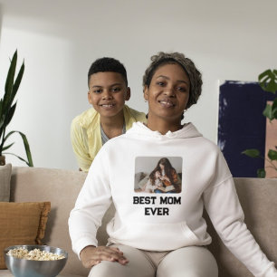 Moderne foto Beste moeder ooit moederdag cadeau Hoodie
