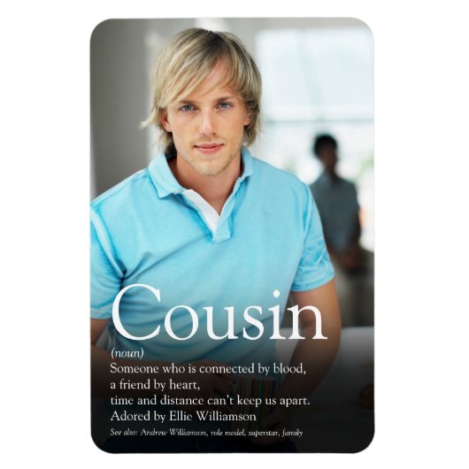 Moderne foto beste ooit neef nicht definitie magneet (Verticaal)