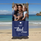 Moderne foto beste vader ooit blauw strandlaken