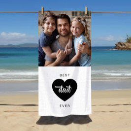 Moderne foto Beste vader ooit harthart Strandlaken