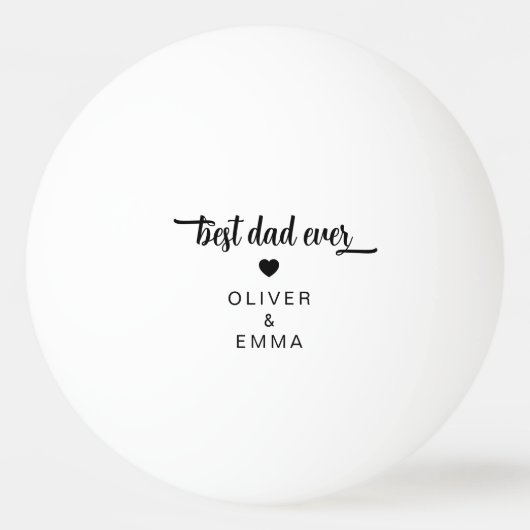 Moderne foto beste vader ooit pingpongbal (Achterkant)