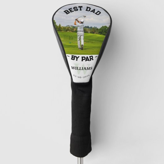 Moderne foto beste vader van Par Golf Head Hoesje Golfheadcover (Voorkant)