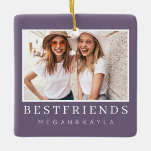 Moderne foto beste vrienden BFF Keramisch Ornament