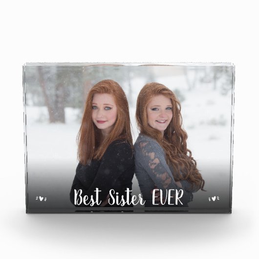 Moderne foto beste zuster ooit harten (Voorkant)