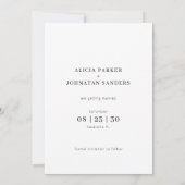 Moderne foto bestemming bruiloft save the date (Achterkant)