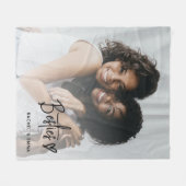 Moderne foto Besties Beste vrienden Fleece Deken (Voorkant (Horizontaal))