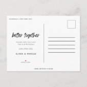 moderne foto beter samen sparen de datum aankondigingskaart (Achterkant)