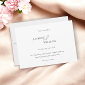 Moderne foto Bewaar de datum | Minimalistische bru Aankondiging