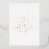 Moderne foto Bewaar de datum Real Gold Folie Invit Folie Uitnodiging (Achterkant)