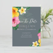 Moderne foto bewaart data TROPICAL FLOWERS Beach (Staand voorkant)