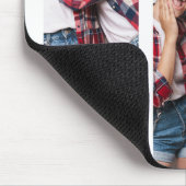 Moderne foto BFF Vrienden gepersonaliseerd Muismat (Hoek)