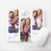 Moderne foto BFF Vrienden gepersonaliseerd Muismat (Met muis)