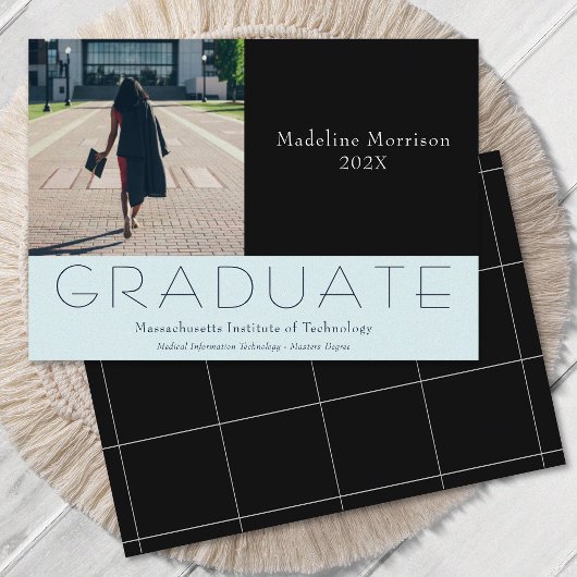 Moderne foto Black Aqua Aankondiging