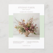 Moderne Foto Bloemen Small Business Marketing Flyer (Voorkant)