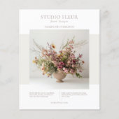 Moderne Foto Bloemen Small Business Marketing Flyer (Voorkant)