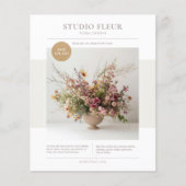 Moderne Foto Bloemen Zakelijke Marketing Flyer (Voorkant)