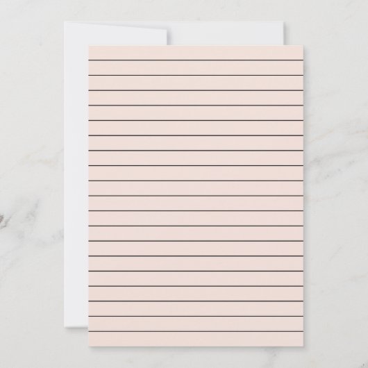 Moderne foto Blush roze Save The Date (Achterkant)