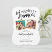 Moderne foto Bridal Shower Invitations Kaart (Staand voorkant)