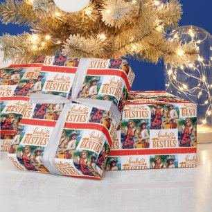 Moderne foto bruidsmeisje bruiloft cadeau cadeaupapier