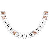 Moderne Foto Bruidsmeisjes Bruiloft Feest Vlaggetjes (Alle)