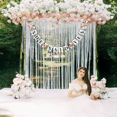 Moderne Foto Bruidsmeisjes Bruiloft Feest Vlaggetjes