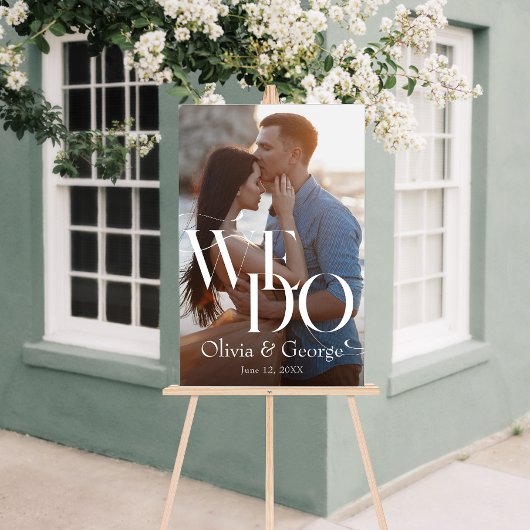 Moderne foto bruiloft doen we acryl welkomstbord acryl bord